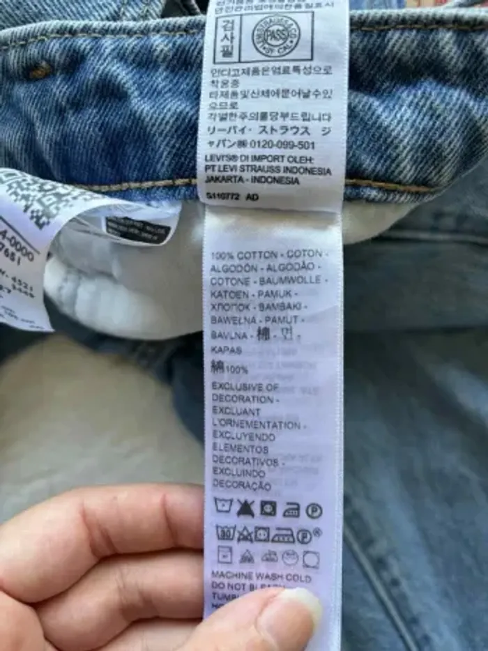 Jean Levi’s femme  High Waisted Mom Jean Bleu clair W34 L27 2XL/44 mega taille haute - photo numéro 9