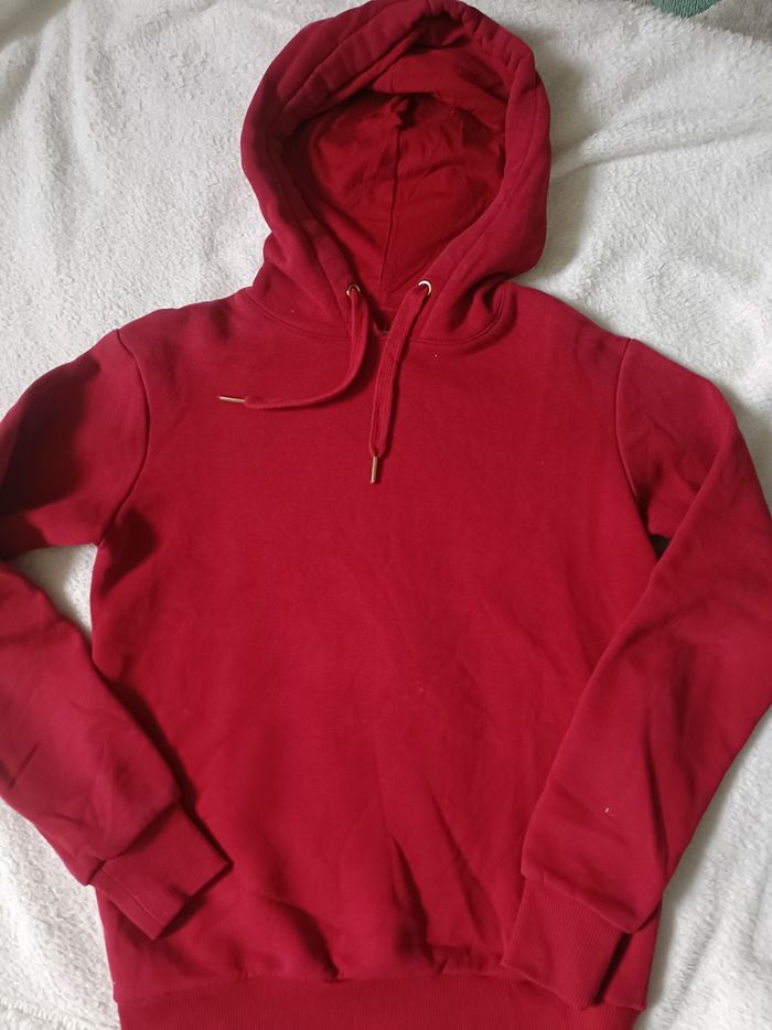 Sweat à capuche rouge bizzbee xxs