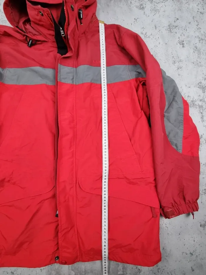 Parka rouge L.L. Bean – Taille M Homme (mesures en photos) - photo numéro 3