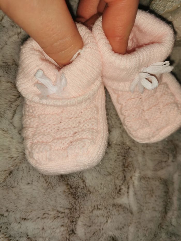 Lot de 3 paires de chaussons bébé naissance - photo numéro 2