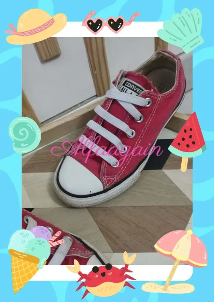 Baskets rouges all star converse 29 - photo numéro 5