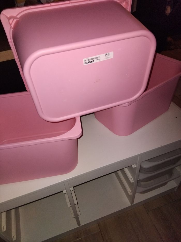 3 gros bac troafast ikea rose - photo numéro 5