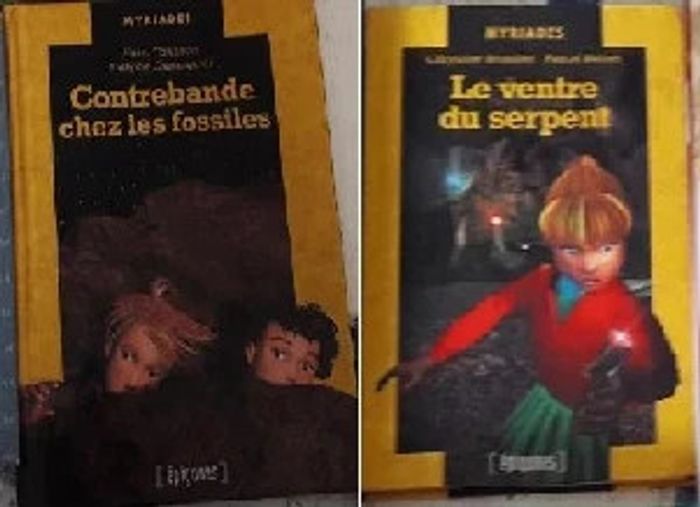 Lot 2 livres: Contrebande Chez Les Fossiles et le ventre du serpent