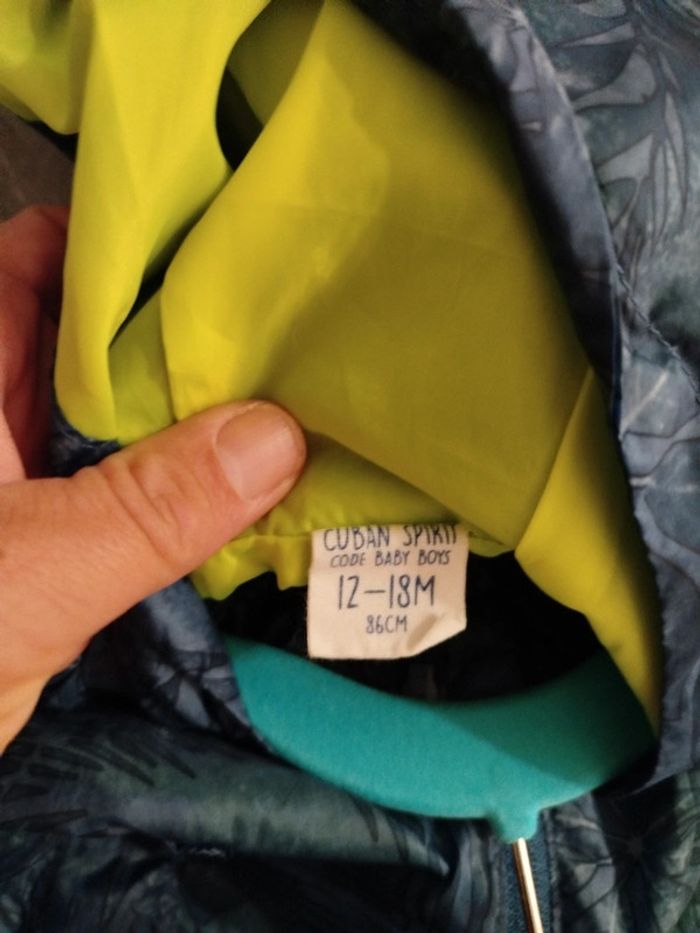 Veste légère coupe vent mi saison printemps été garçon 12/18 mois - photo numéro 2