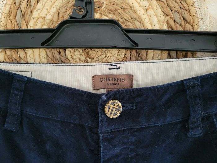 Pantalon velours bleu nuit taille 42 - photo numéro 4