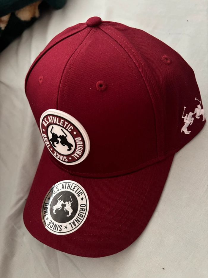 Casquette bordeaux US Athletic original