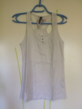 Débardeur blanc fille