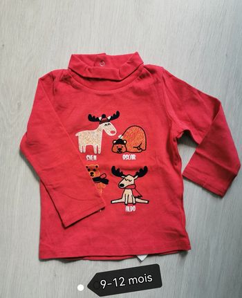 t-shirt manches longues col roulé