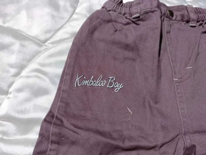 Pantalon marron à poches taille élastique kimbaloo boy 24 mois - photo numéro 3