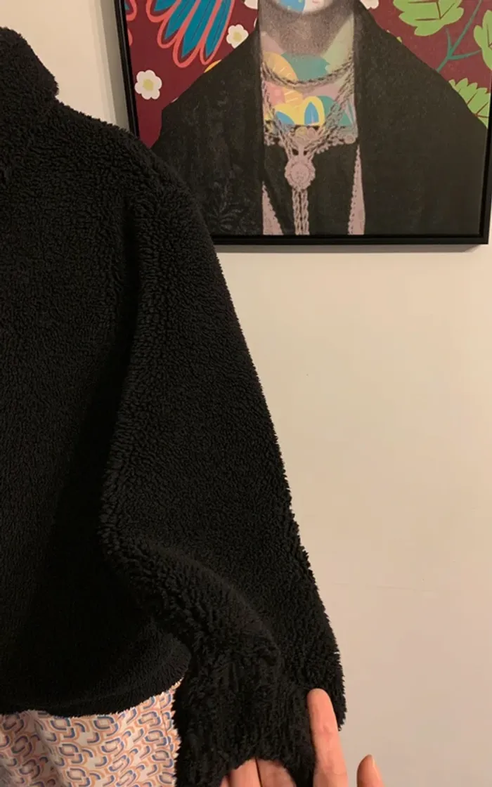 Manteau noir Bershka taille 36/38 - photo numéro 7