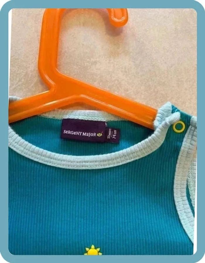 Magnifique bodie sans manches 12mois sergent major - photo numéro 3