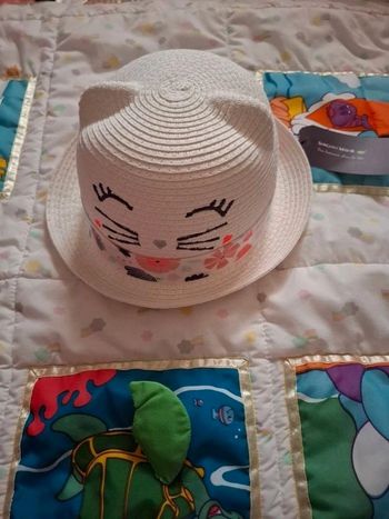 Chapeau paillr sergent-major neuf