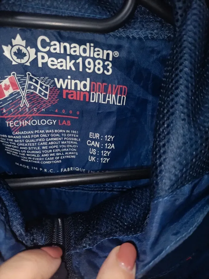 Superbe imperméable Canadian Peak 12 ans - photo numéro 4