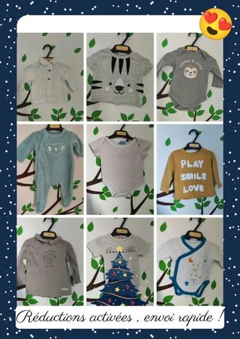 Lot 8 articles Naissance garçon