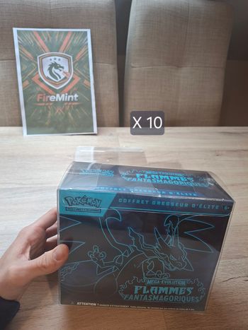 Protections ETB Pokémon Firemint x5 – Souple & Ultra Transparent