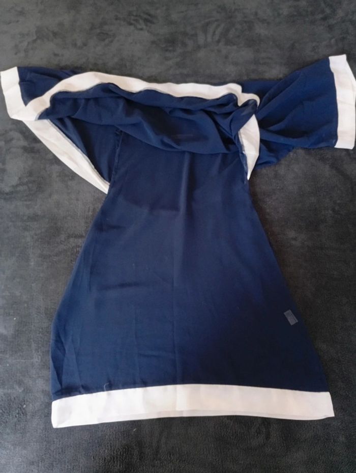 Chemisier fluide taille 38/40 bleu marine - photo numéro 4