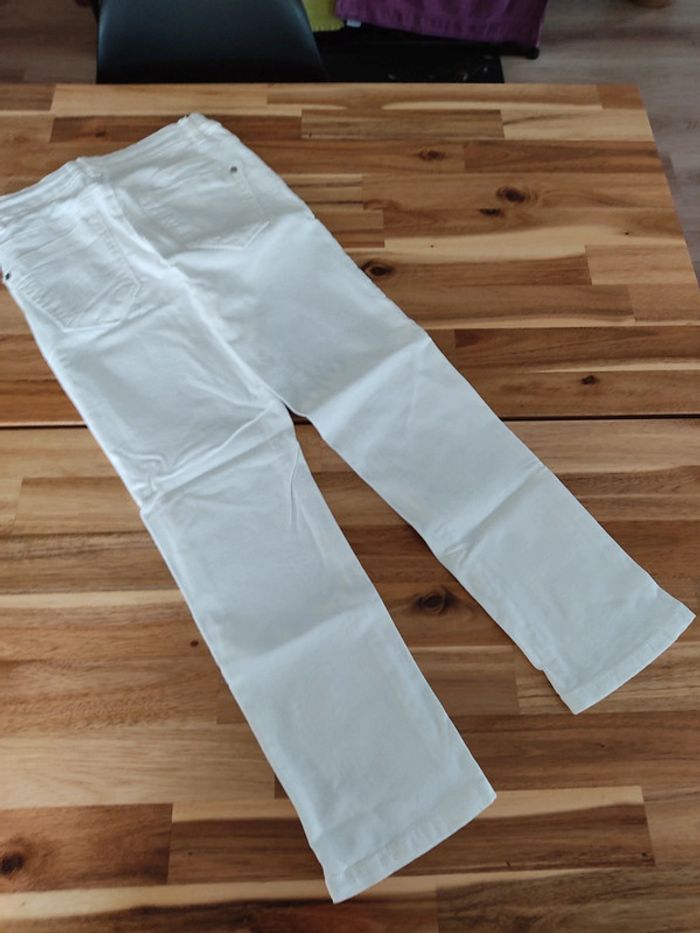 Pantacourt slim blanc taille 34 - photo numéro 2
