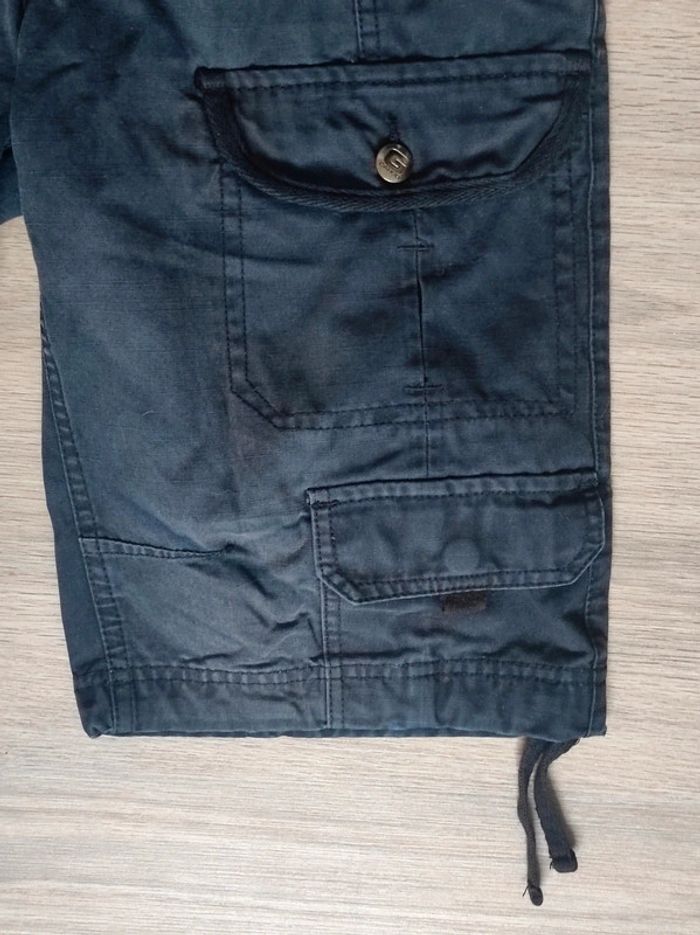 Short noir bleuté effet délavé / Cargo - 36/S à 38/M - photo numéro 6
