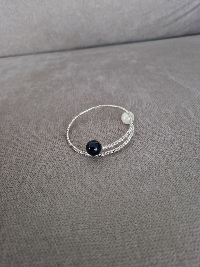 Bracelet élastique brillant à perle aux extrémité - photo numéro 5