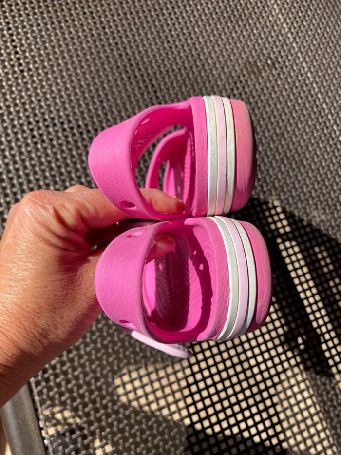 Sandales crocs rose j3 34 35 - photo numéro 4