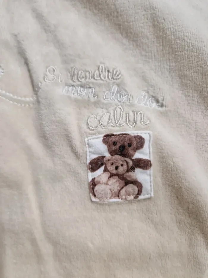 Combi bébé hiver mixte Kitchoun beige 67 cm - photo numéro 2