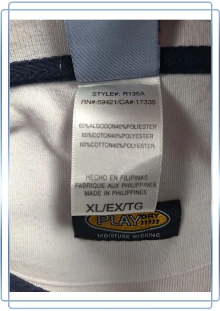 Polo NFL Reebok New England Patriots blanc XL vintage sport (541) - photo numéro 10