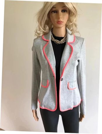 Blazer gris et rose fluo neuf AJC taille 36