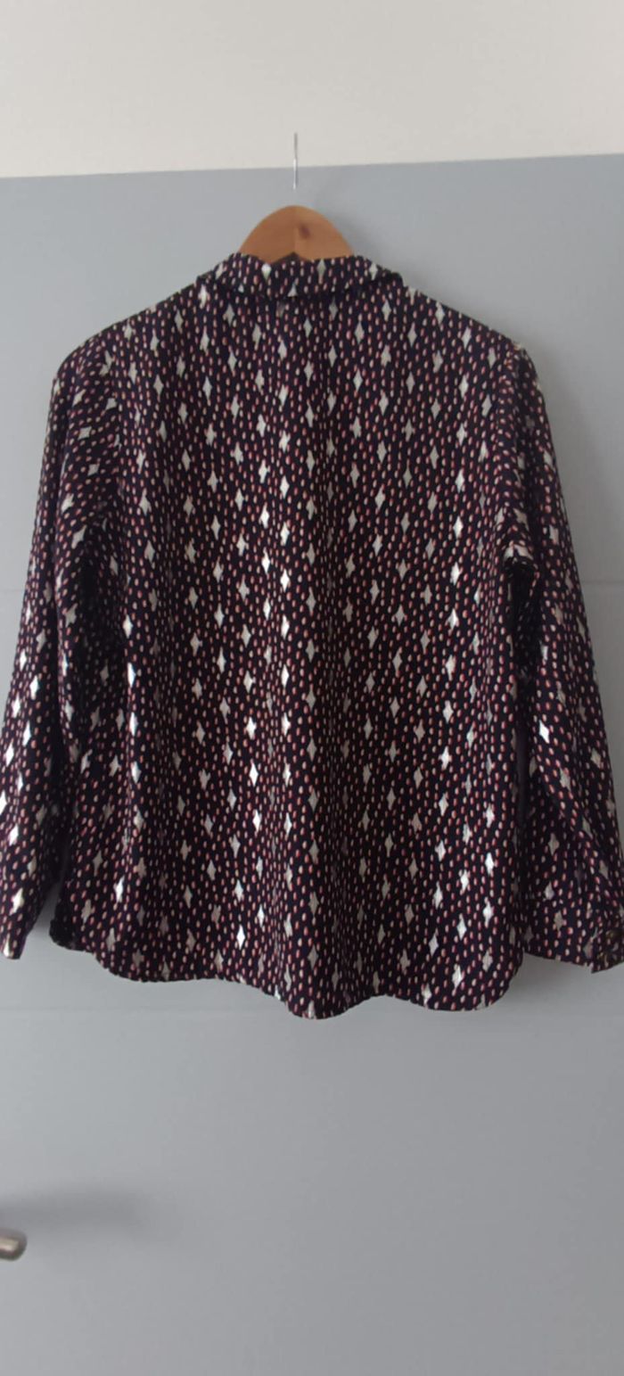 Chemise Blouse imprimée à boutons "manches longues "Charming Girl" Taille 1 (36) - photo numéro 2