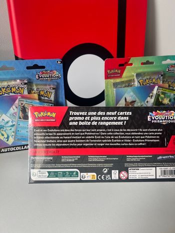 Lot ev8.5 évolutions prismatiques 1 coffret surprise et 2 tripacks 