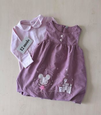 Ensemble bébé fille 12 mois 74 cm