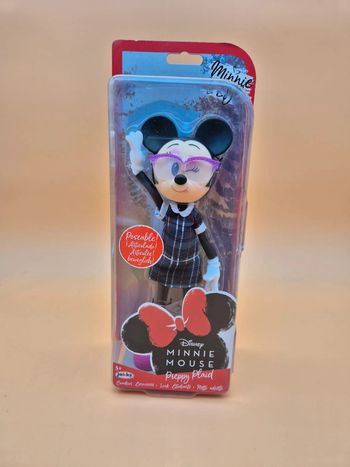 disney Poupée Minnie Mouse "Preppy Plaid"  Look Écolière Stylée & Lunettes Fun