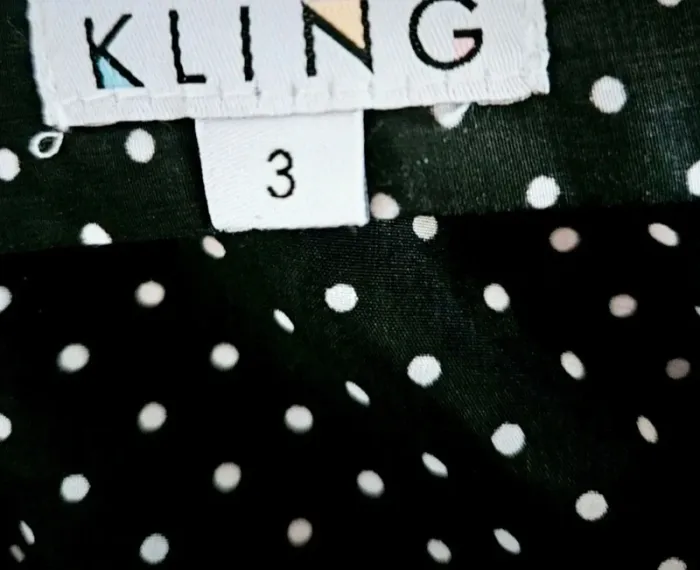 Combishort noir dos nu pois blanc Kling Taille 36/38 Neuf - photo numéro 5