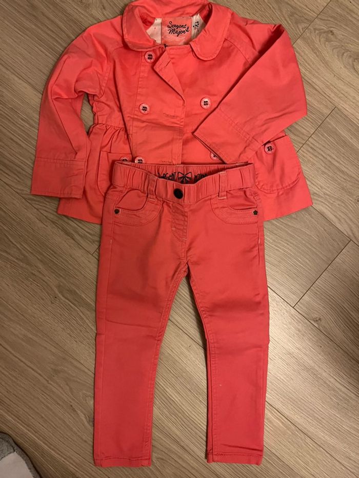 Ensemble fille sergent major 3 ans pantalon veste - photo numéro 2