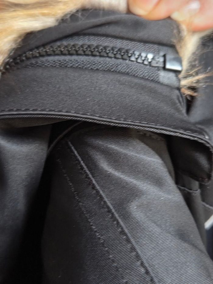 Veste de ski noir avec fausse fourrure degré 7 44/L - photo numéro 9