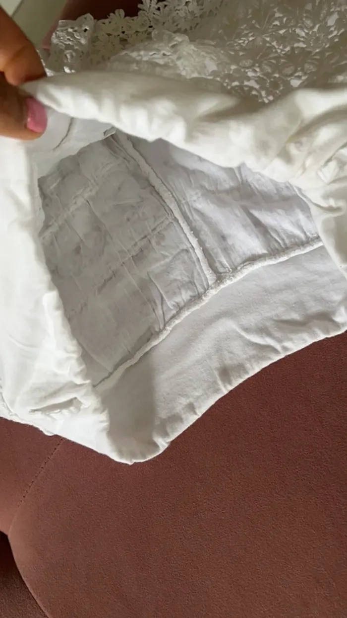 Short blanc dentelle - photo numéro 4