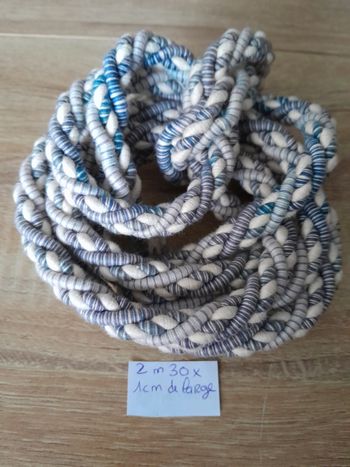 Cordre tressée 2m30 1cm de large