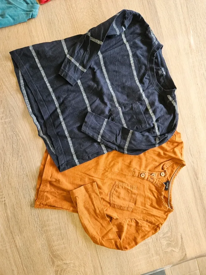 Lot tee shirt manches longues 5 ans - photo numéro 2