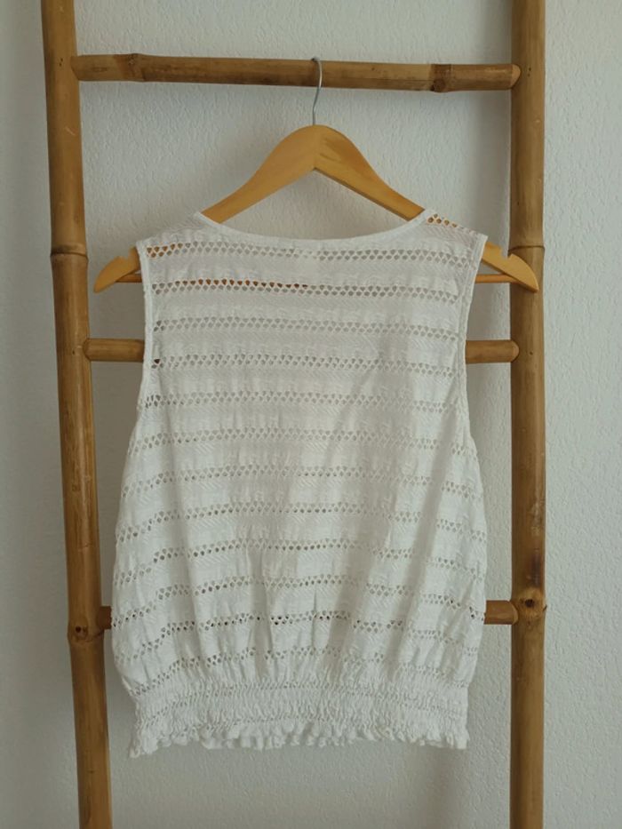 Joli top blanc H&M taille S - photo numéro 3