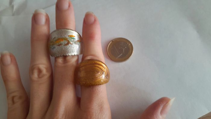 Lot 2 magnifiques bagues vintage