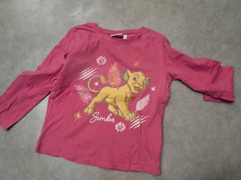haut tee shirt manches longues fille 5 ans disney