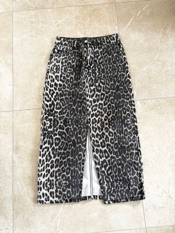 🌷 Jupe longue en jean - Léopard, 34 - XS, LolaLiza