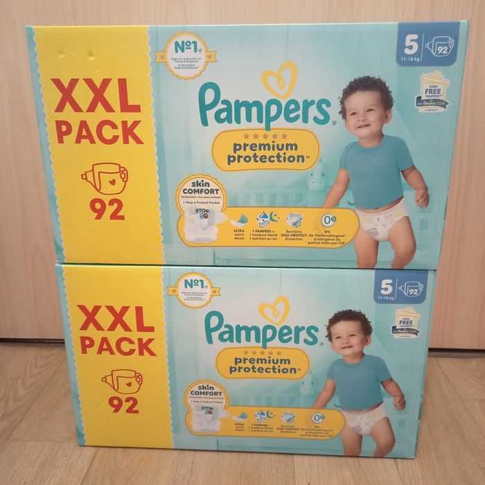 Pampers premium protection taille 5 (184 couches)