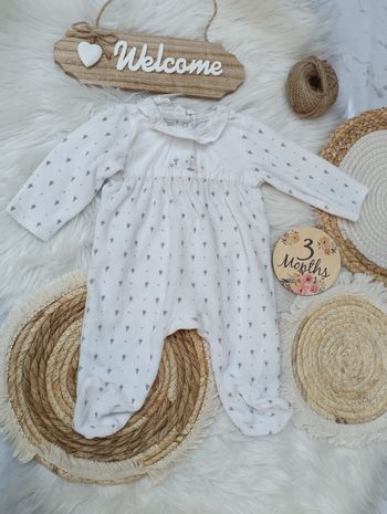 Pyjama velours 3 mois fille