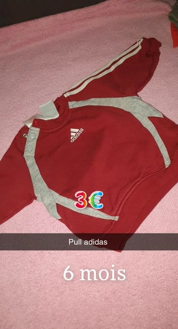 Pull adidas bebe garçon 6 mois