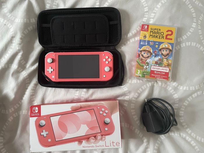Switch lite rose + Mario - photo numéro 4