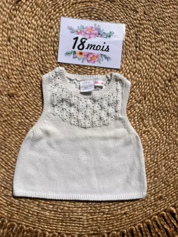 Pull sans manches Zara 18 mois