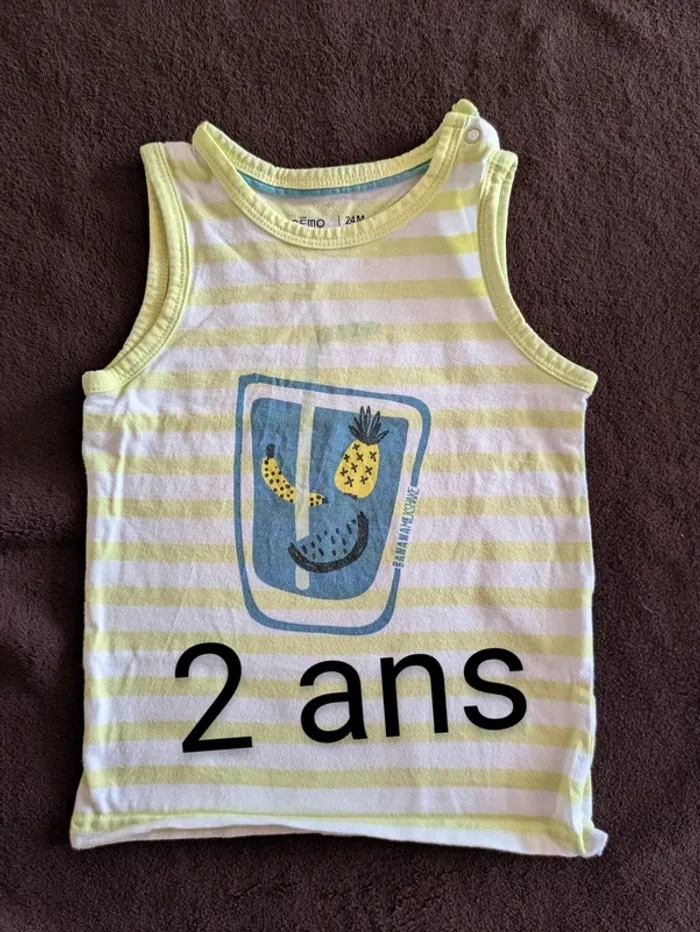 Débardeur bébé garçon 2 ans