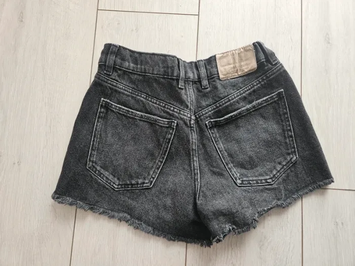 Short en jeans noir fille 13 14 ans - photo numéro 5