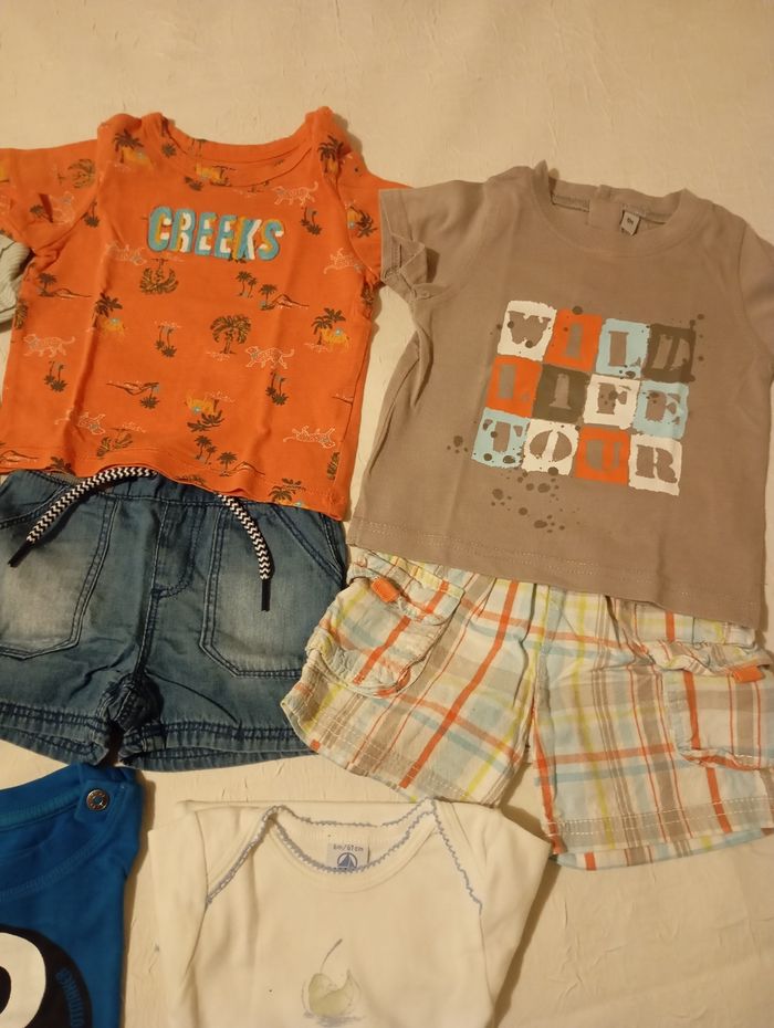 Lot vêtements été bébé garçon 6 mois - photo numéro 3