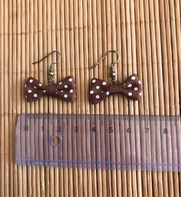 Boucles d’oreilles noeuds papillon - photo numéro 3